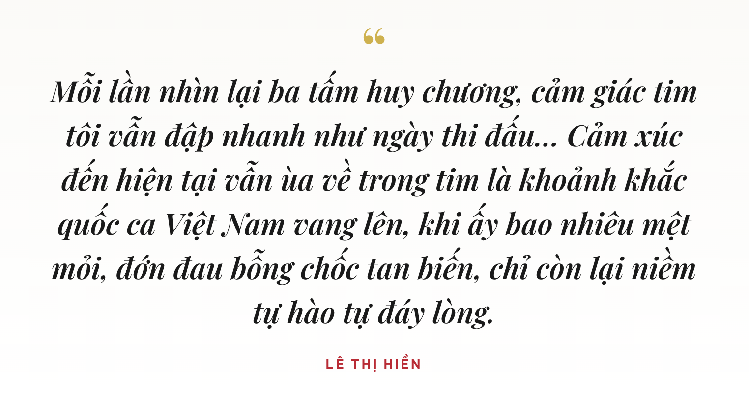 Mồ hôi, nước mắt và vinh quang