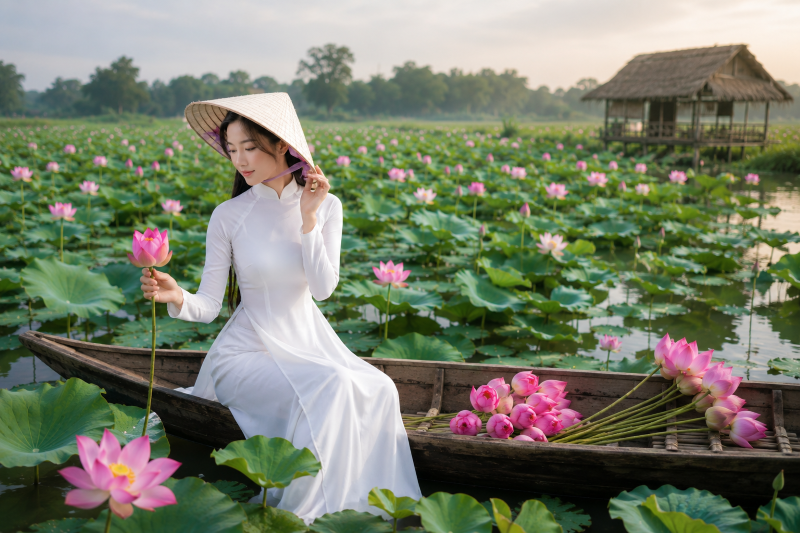 Trở về giữa mùa sen