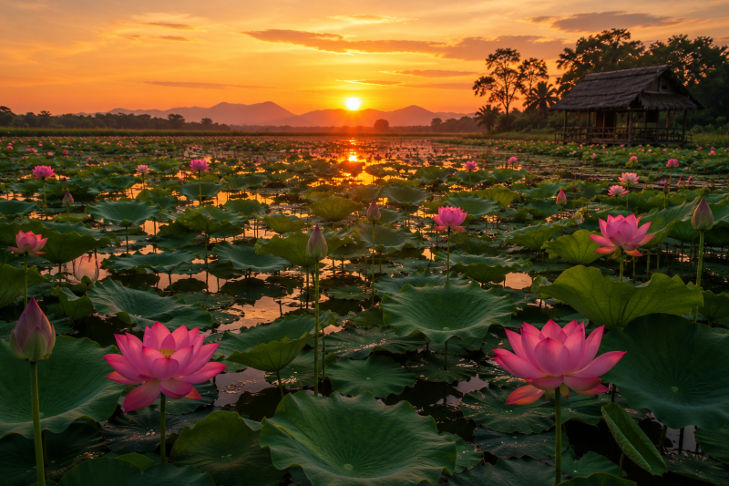 Trở về giữa mùa sen