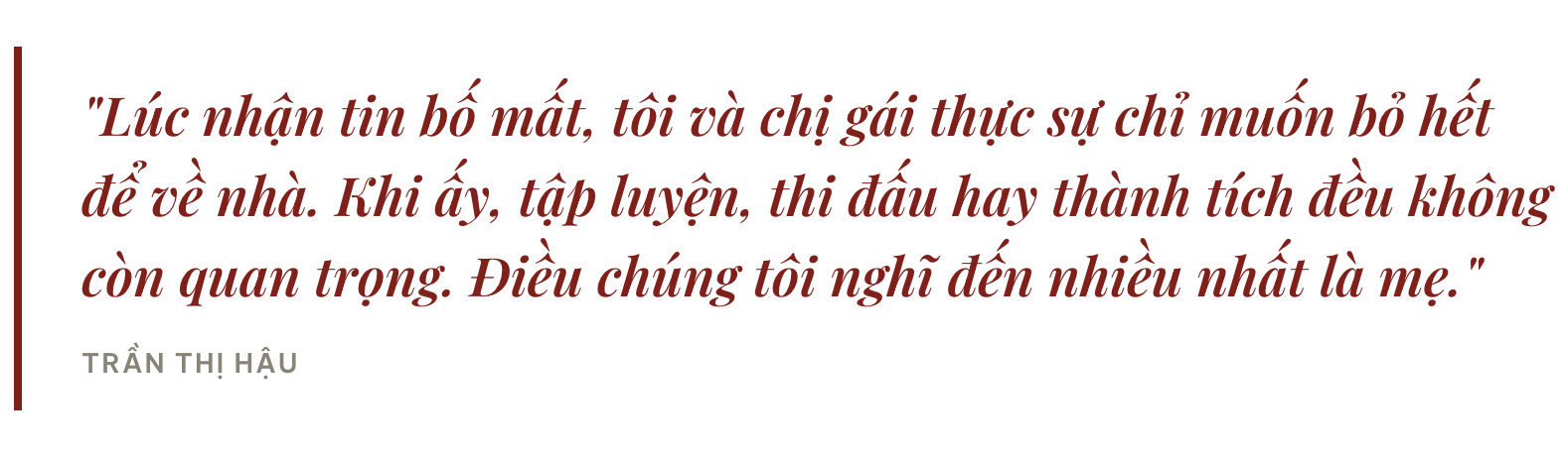 Vượt qua biến cố và gian khổ, chạm đến vinh quang thế giới