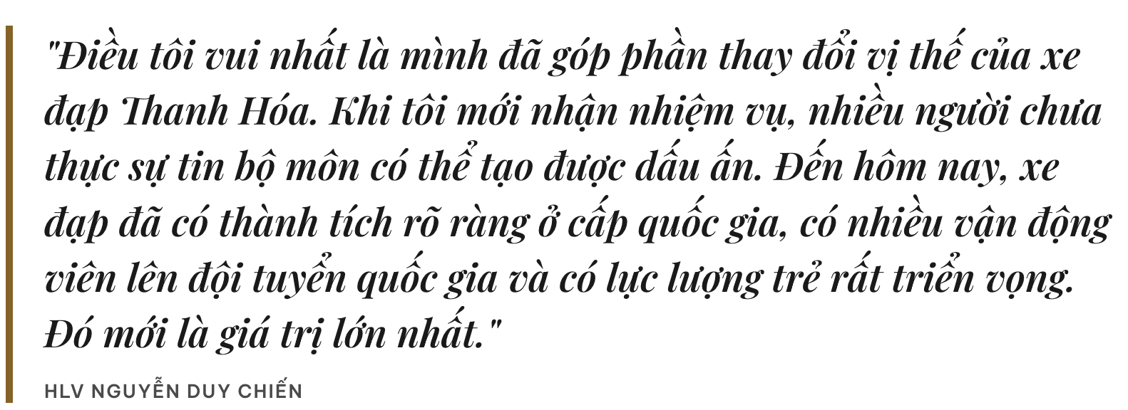 Huấn luyện viên “tay ngang” viết nên lịch sử cho xe đạp Thanh Hóa