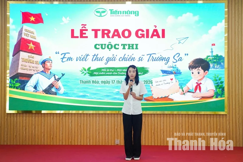 Em viết thư gửi chiến sĩ Trường Sa