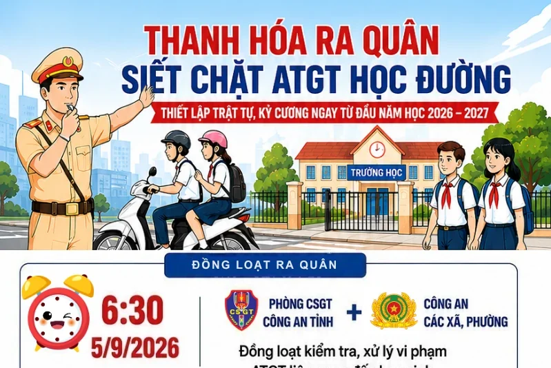 Siết chặt ATGT học đường ngay từ ngày khai giảng