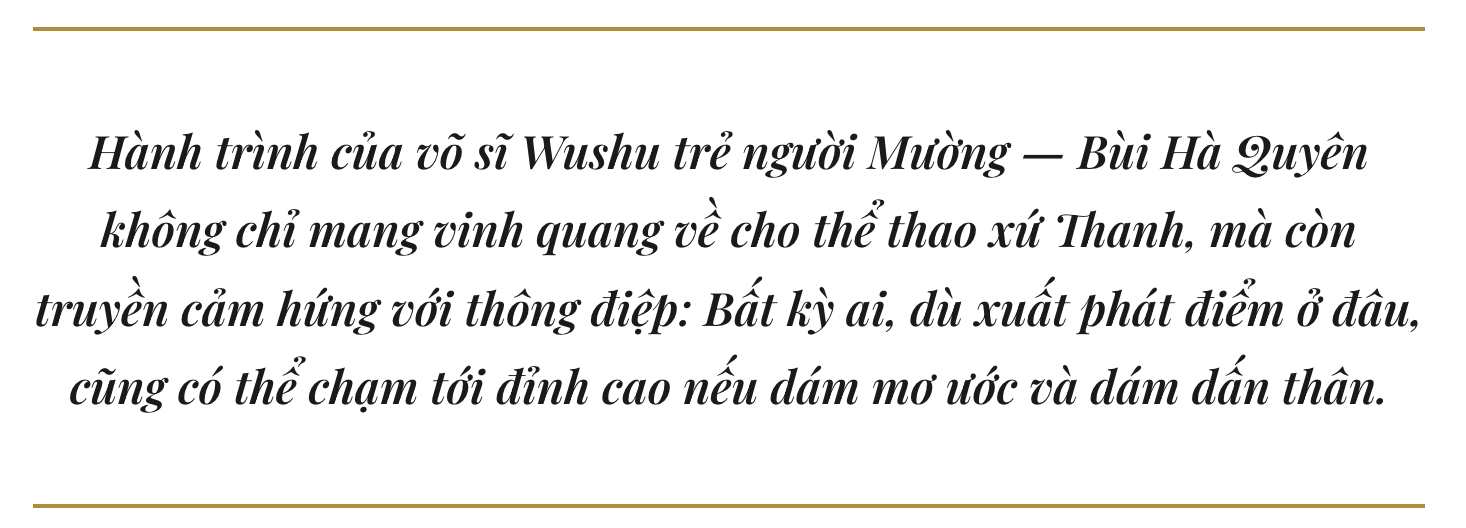 Từ cô gái dân tộc Mường nhút nhát đến gương mặt vàng của Wushu trẻ xứ Thanh
