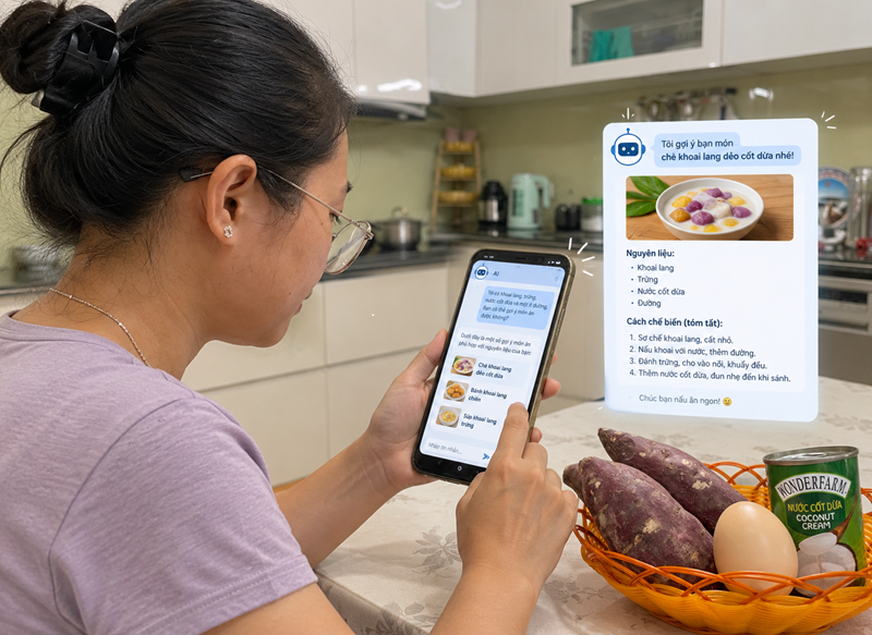 Khi căn bếp nhỏ có thêm một “trợ lý” vô hình