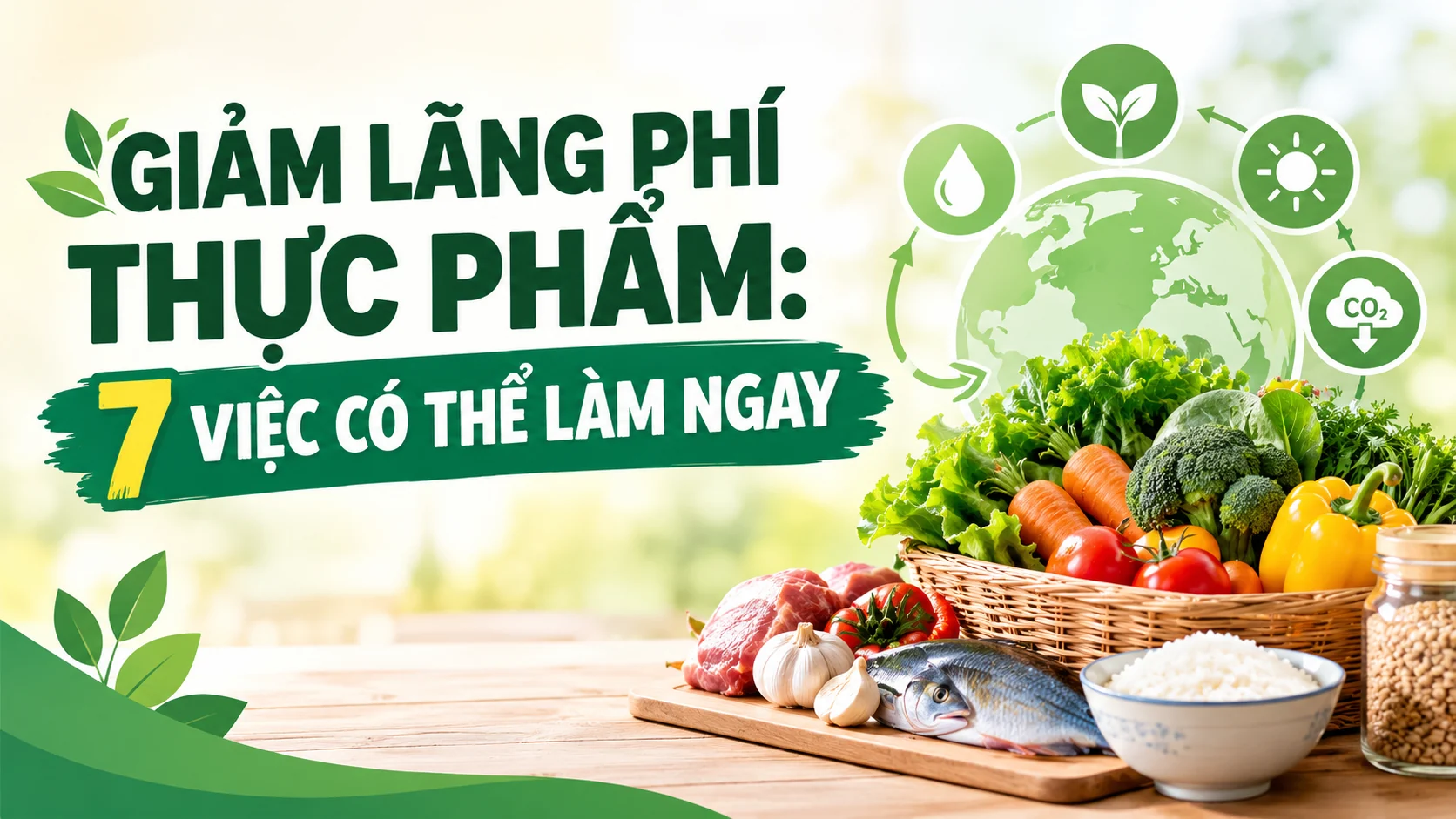 Giảm lãng phí thực phẩm: 7 việc có thể làm ngay