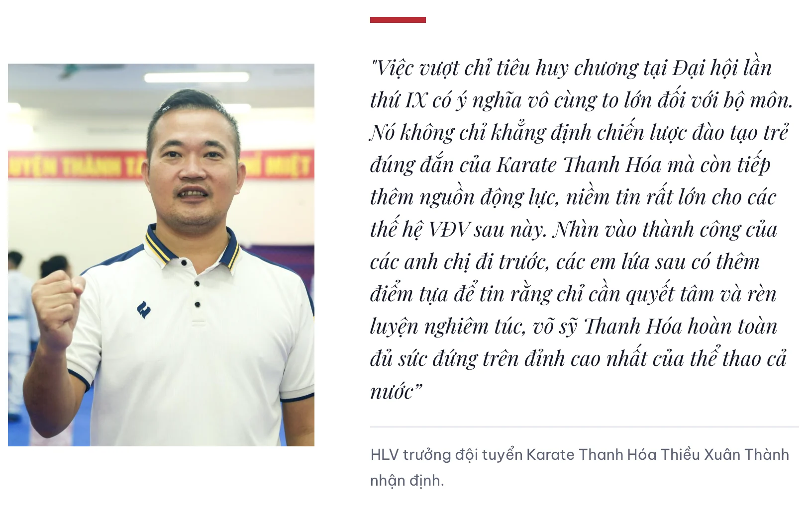 Từ những tấm huy chương đến khát vọng mới của Karate Thanh Hóa
