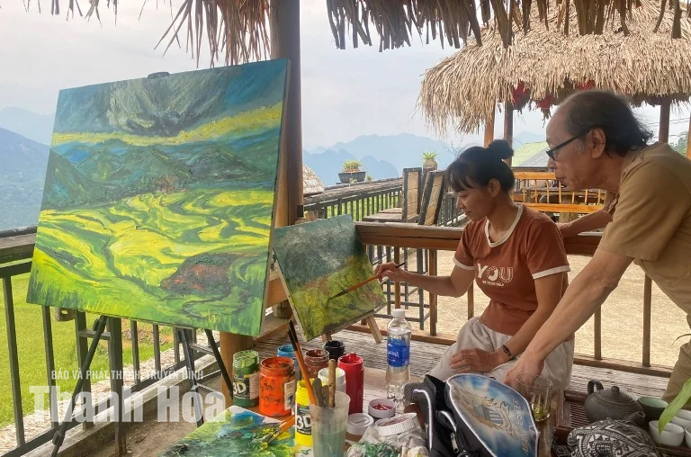 Pù Luông trong mắt họa sĩ trẻ xứ Thanh