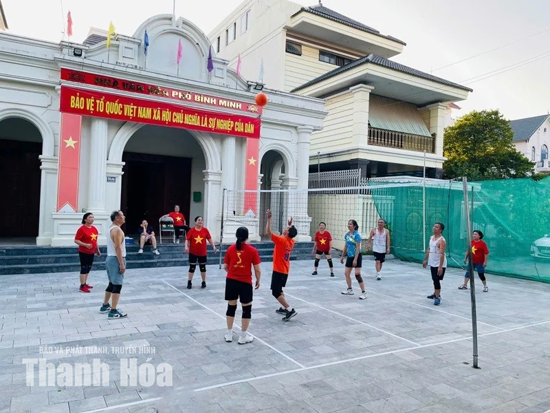 Những bông hồng trên sân bóng chuyền hơi
