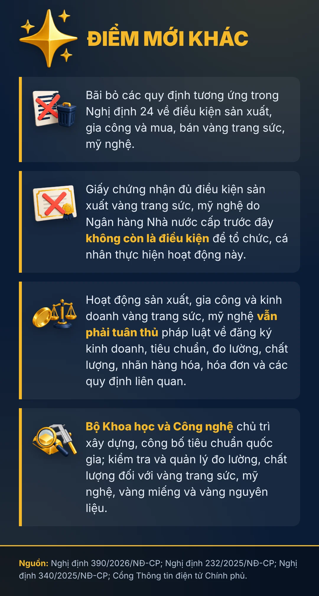 Bán nửa chỉ vàng trị giá từ 5 triệu đồng phải thanh toán không dùng tiền mặt