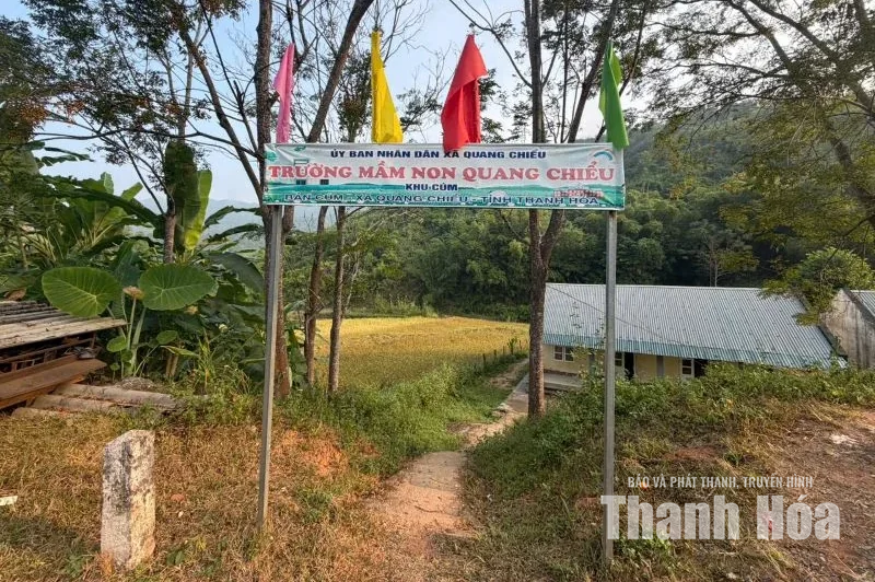 Xã vùng biên đầu tư, nâng cấp các điểm trường mầm non