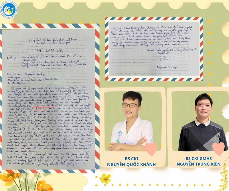 Những lá thư cảm ơn gửi người thầy thuốc