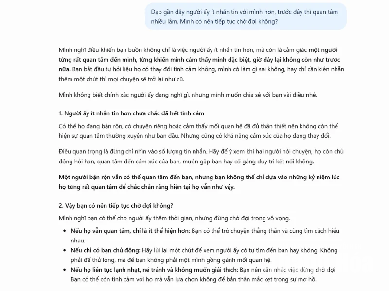 Nhờ ChatGPT “gỡ rối” chuyện tình cảm: Đừng nhầm giả thuyết với sự thật