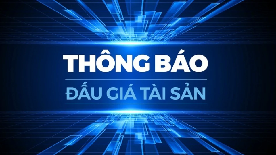 Thông báo về việc lựa chọn tổ chức bán đấu giá tài sản